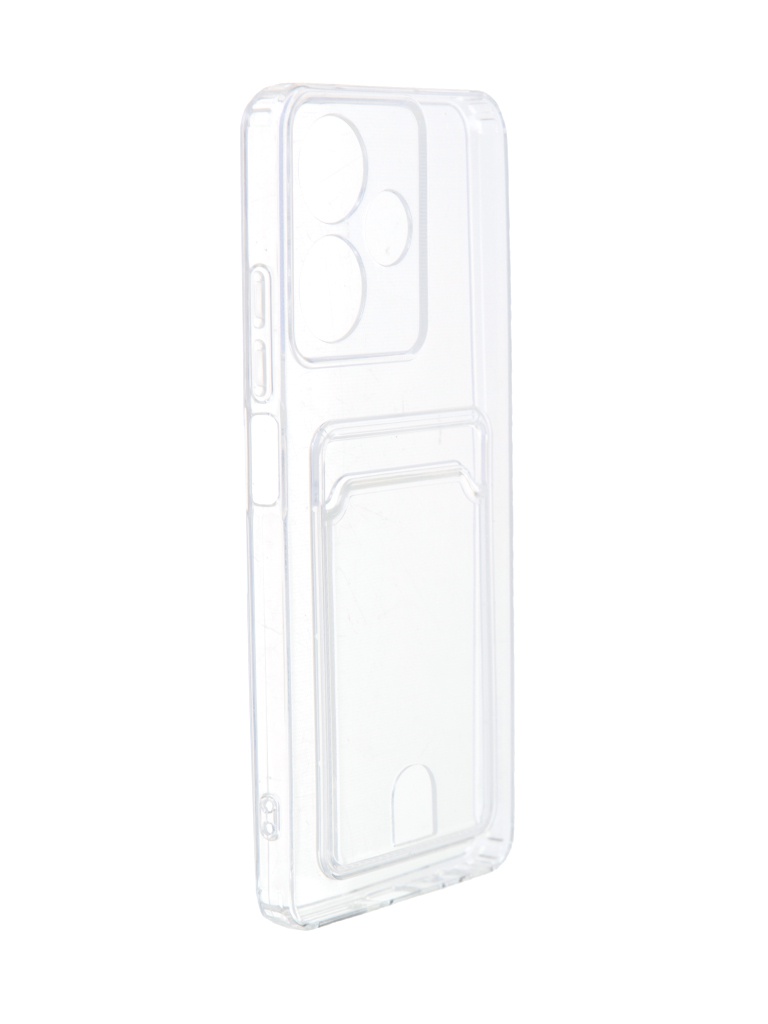 

Чехол Zibelino для Infinix Hot 30 Silicone Card Holder защита камеры Transparent ZSCH-INF-H30-CAM-TRN, Infinix Hot 30
