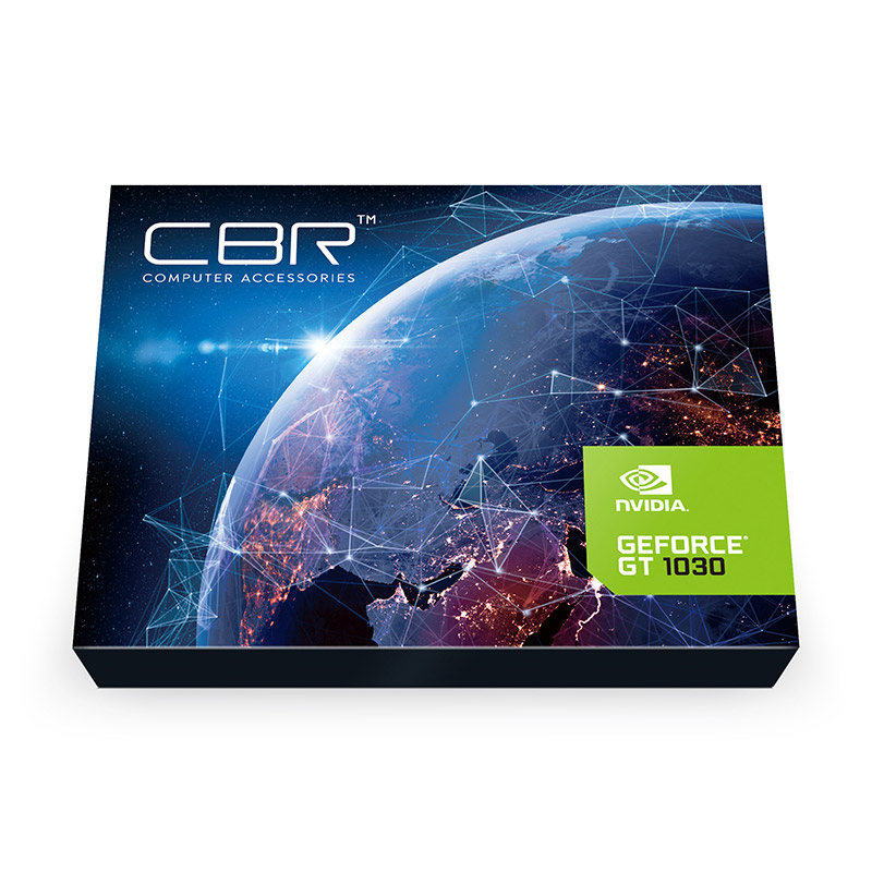 фото Видеокарта cbr gt1030 transformer 2gb 1227mhz gddr5 6000mhz 64bit hdmi dvi vga-msgt1030-2g-rtl