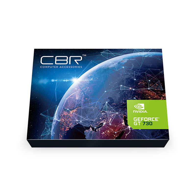 фото Видеокарта cbr gt730 power hammerii 2gb 902mhz gddr3 1600mhz 64bit hdmi dvi vga vga-msgt730-2g-rtl