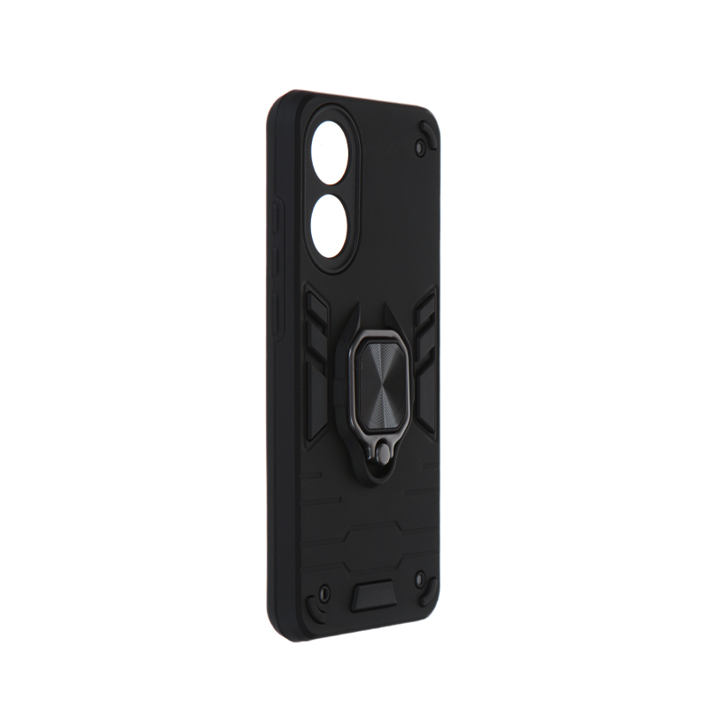 Чехол DF для Oppo A78 4G с магнитом и кольцом Black oArmor-03 фото