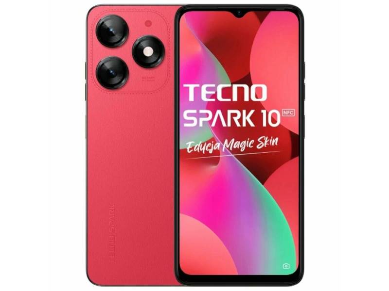 

Сотовый телефон Tecno Spark 10 8/128Gb KI5q Magic Skin Red, Tecno Spark 10