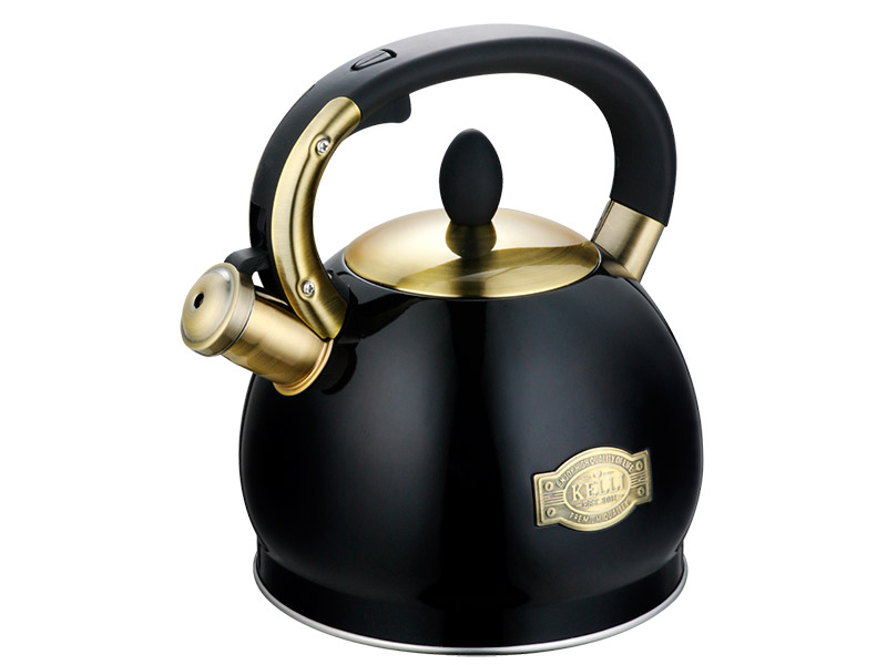 Чайник Kelli KL-4556 3L Black чайник для плиты kelli kl 4556 красный