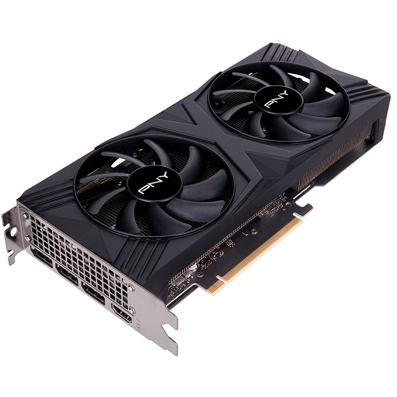 фото Видеокарта pny geforce rtx 4060 ti 8gb verto 2fan 2310mhz pci-e 4.0 18000mhz 128-bit hdmi 3xdp vcg4060t8dfxpb1