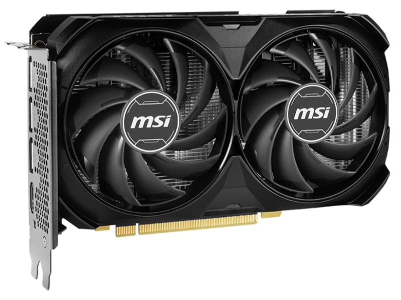 Видеокарта MSI GeForce RTX 4060 Ti Ventus 2X Black OC 16Gb цена и фото