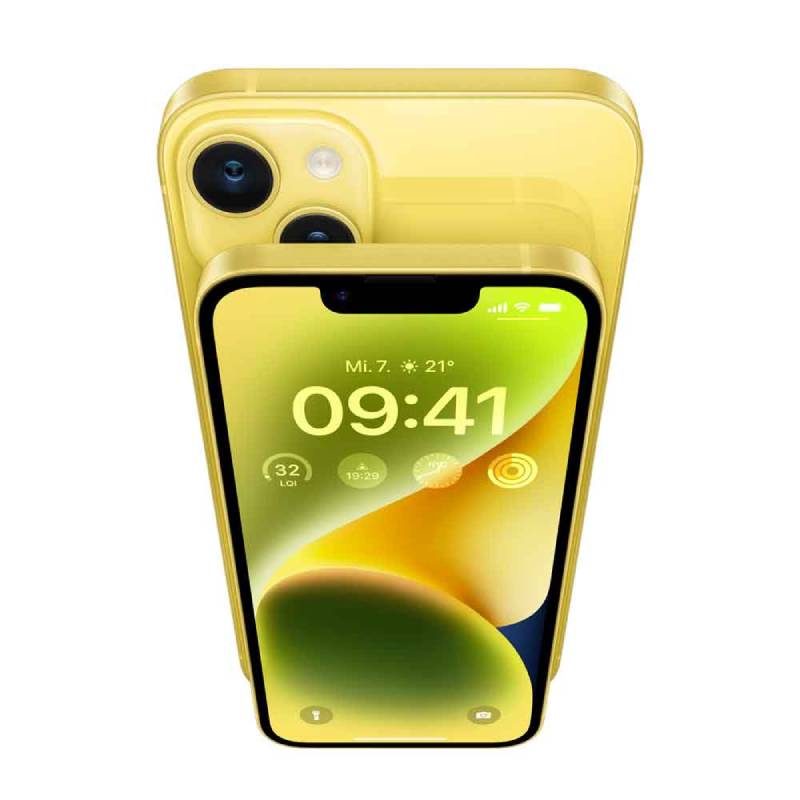 Сотовый телефон APPLE iPhone 14 256Gb Yellow (A2884) (dual nano-SIM only)