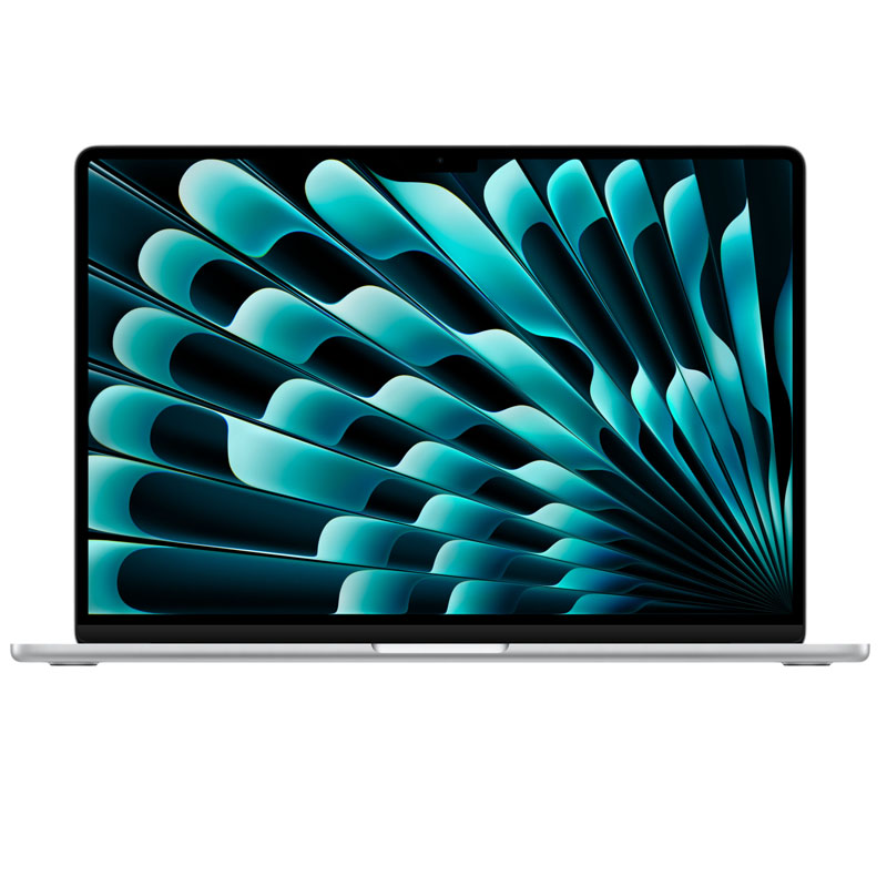 фото Ноутбук apple macbook air 15 (2023) (русская / английская раскладка клавиатуры) silver mqkr3_rusg / mqkr3ru/a (apple m2 8-core/8192mb/256gb/no odd/m2 10-core/wi-fi/bluetooth/cam/15.3/2880x1864/mac os)