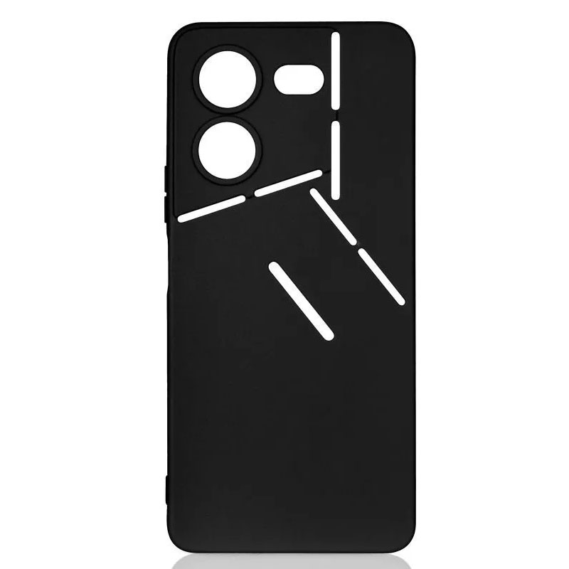Чехол DF для Tecno Pova 5 Pro Silicone Black tCase-30 смартфон tecno phantom v flip 5g 8 256 black