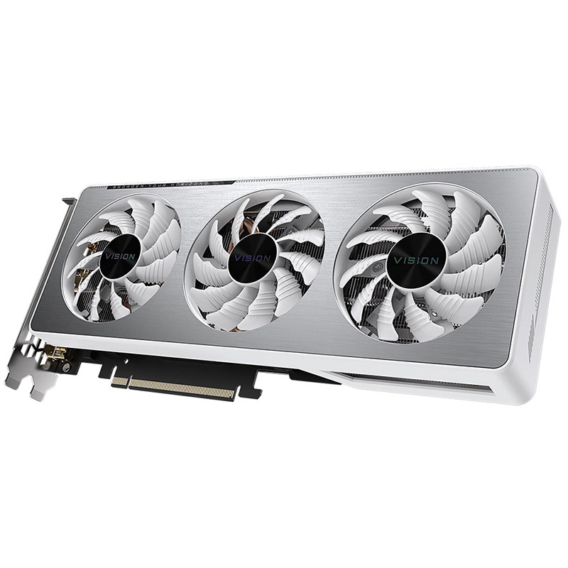 фото Видеокарта gigabyte nvidia geforce rtx 3060 1837mhz pci-e 4.0 12288mb 15000mhz 192-bit hdmix2 2xdp gv-n3060vision ocv2-12gd