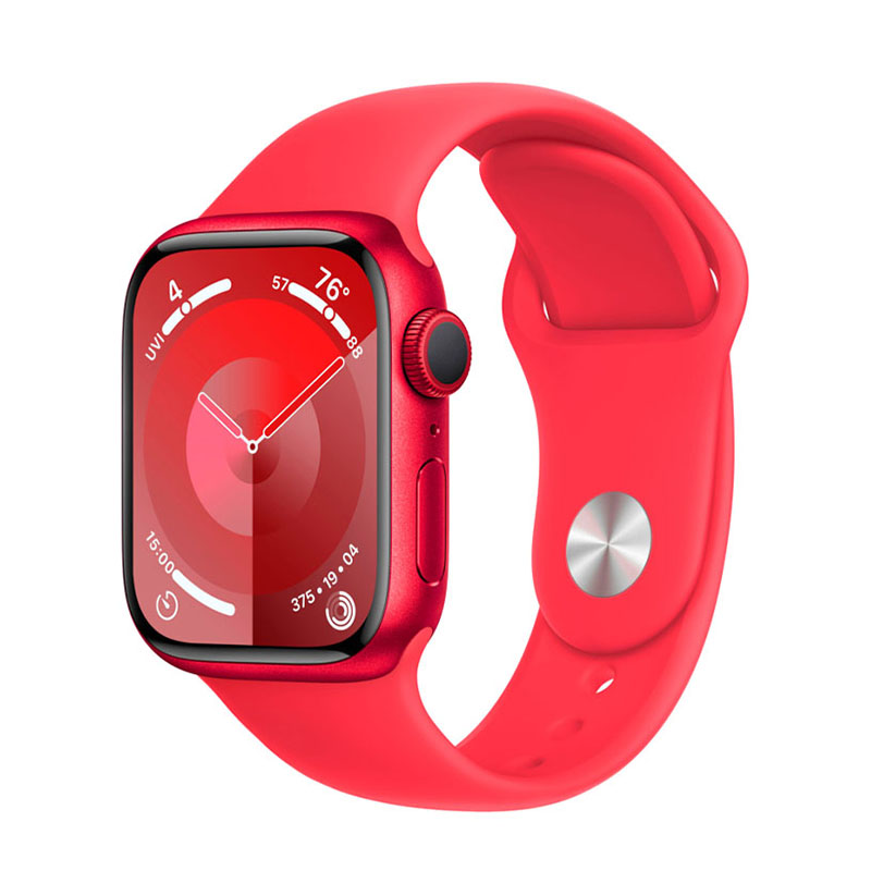   APPLE Watch Series 9 GPS 41mm Product Red Aluminium Case with Product Red Sport Band - M/L MRXH3