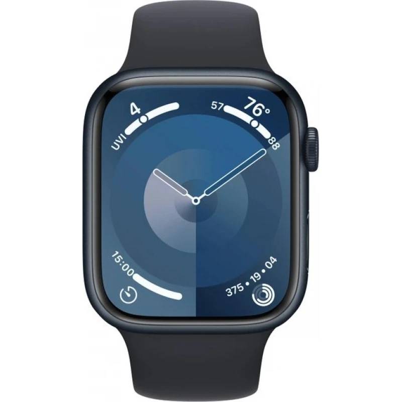 фото Умные часы apple watch series 9 gps 45mm midnight aluminium case with midnight sport band - s/m mr993