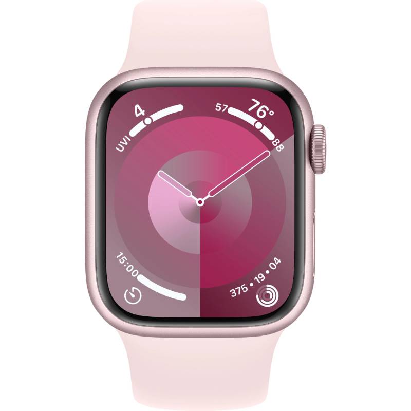 фото Умные часы apple watch series 9 gps 41mm pink aluminium case with light pink sport band - s/m mr933