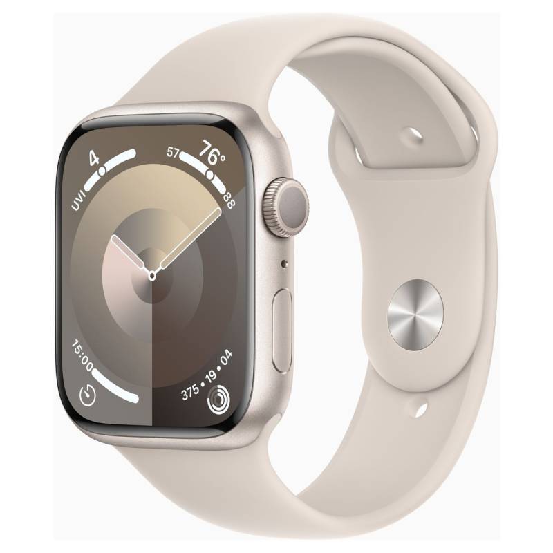 фото Умные часы apple watch series 9 gps 41mm starlight aluminium case with starlight sport band - s/m mr8t3