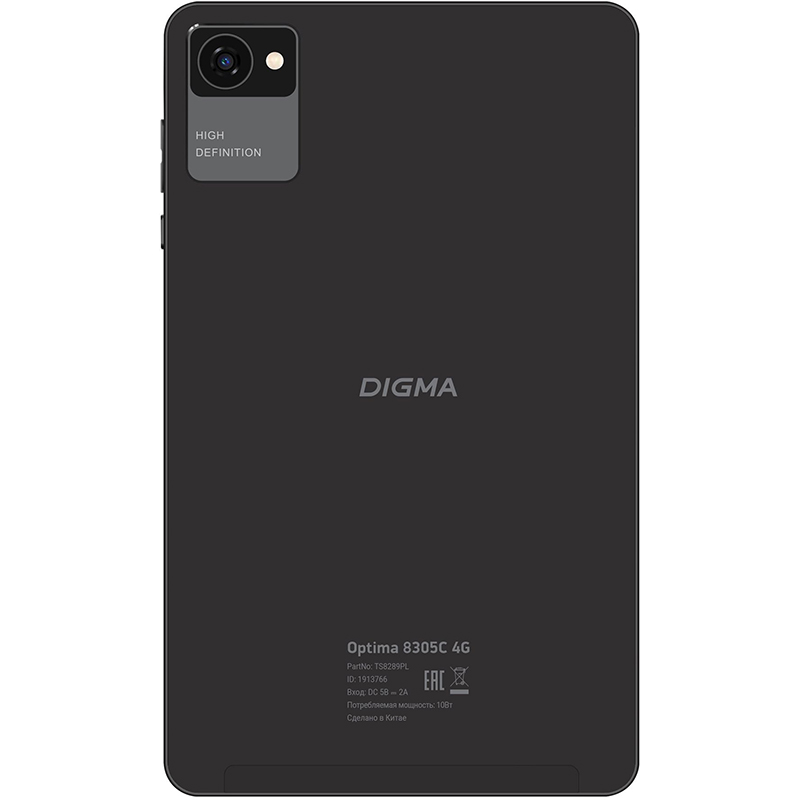 фото Планшет digma optima 8305c (unisoc sc9863a 1.6ghz/3072mb/32gb/wi-fi/bluetooth/cam/4g/gps/10.1/1280x800/android)