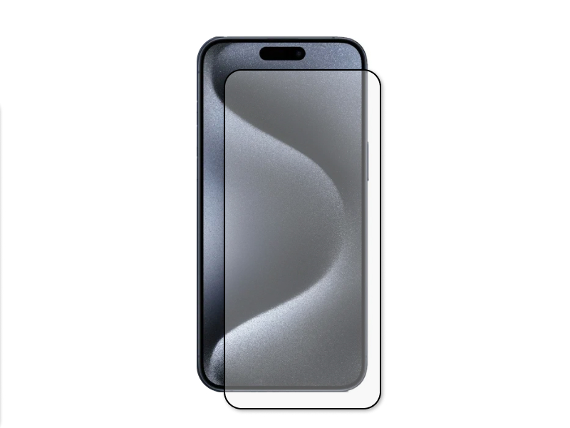Защитное стекло Pero для APPLE iPhone 15 Pro Max Full Glue Black PGFG-I15PM