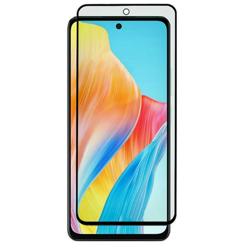 Защитное стекло Zibelino для Oppo A58 5D с вырезом Black ZTG-5D-OPPO-A58-HOL-BLK