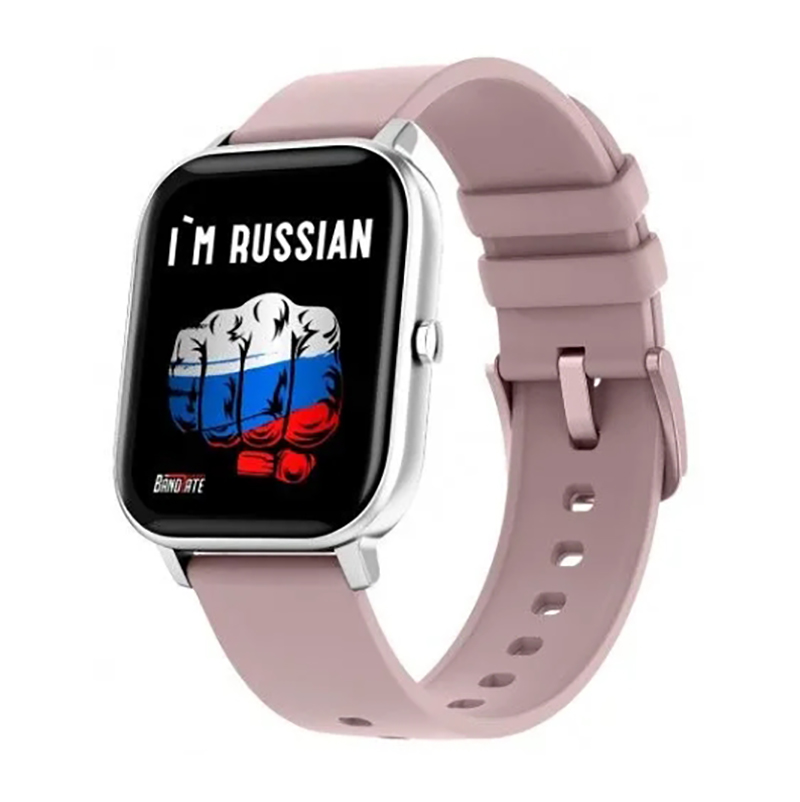 Умные часы BandRate Smart Im Russian Pink BRSGS3SP смарт часы bandrate smart brsm66bp set2 с пульсометром