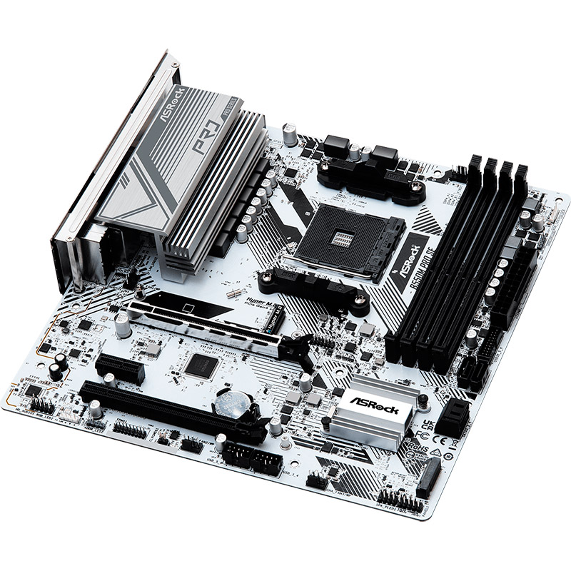 фото Материнская плата asrock b550m pro se