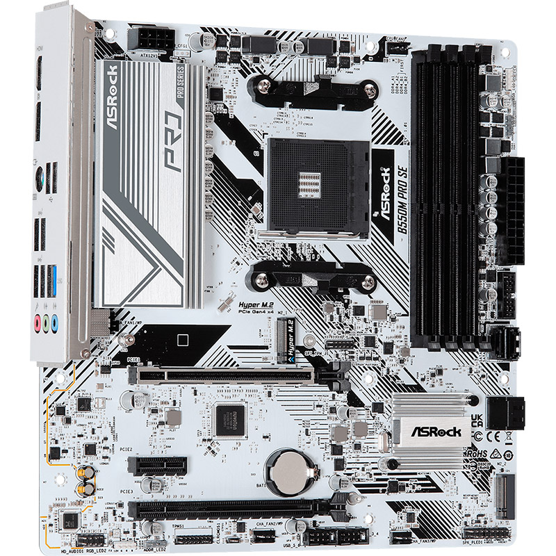 фото Материнская плата asrock b550m pro se