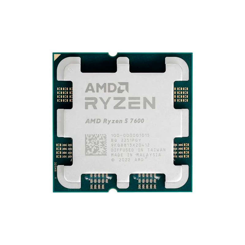 Процессор AMD Ryzen 5 7600 (3800MHz/AM5/L2+L3 32768Kb) 100-000001015 OEM processore amd ryzen 5 3400g