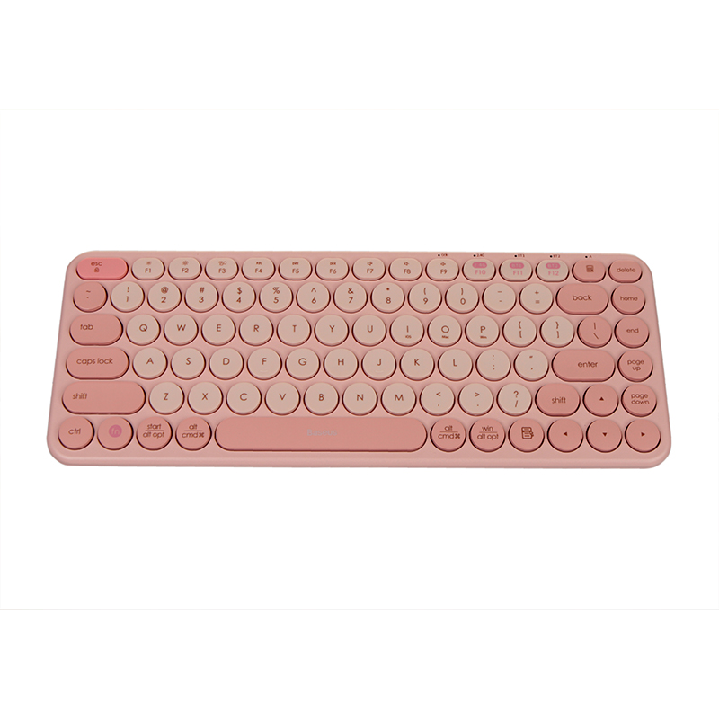 Клавиатура Baseus K01A Tri-Mode Baby Pink B00955503413-00 клавиатура baseus k01a wireless tri mode keyboard frosted grey b00955503833 00