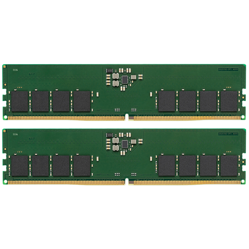 фото Модуль памяти kingston ddr5 dimm 4800mhz pc-38400 cl40 - 32gb kit (2x16gb) kvr48u40bs8k2-32