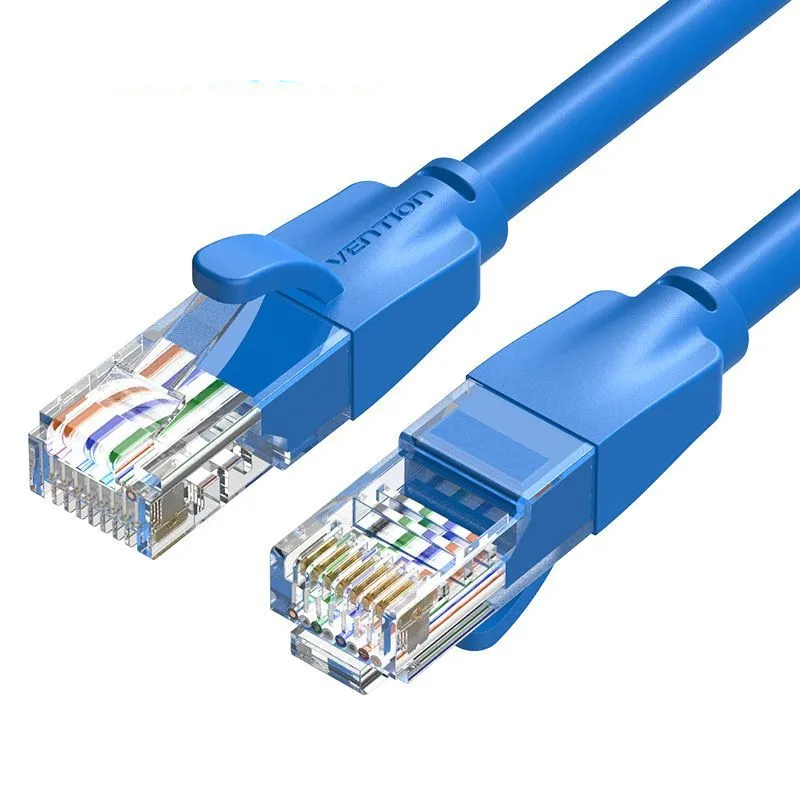 Сетевой кабель Vention UTP cat.6 RJ45 1.5m Blue IBELG vention usb c to usb type b 3 0 cable for hdd case disk enclosure web camera digital video blue ray drive type c square cord