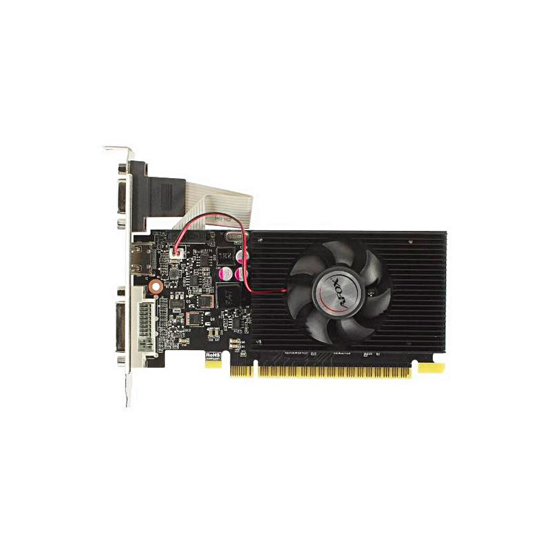 Видеокарта Afox GeForce GT 710 1600Mhz PCI-E 1024Mb 64 bit DVI-D HDMI AF710-1024D3L8 видеокарта afox geforce gtx 750 v2 lp 4gb af750 4096d5l4 v2