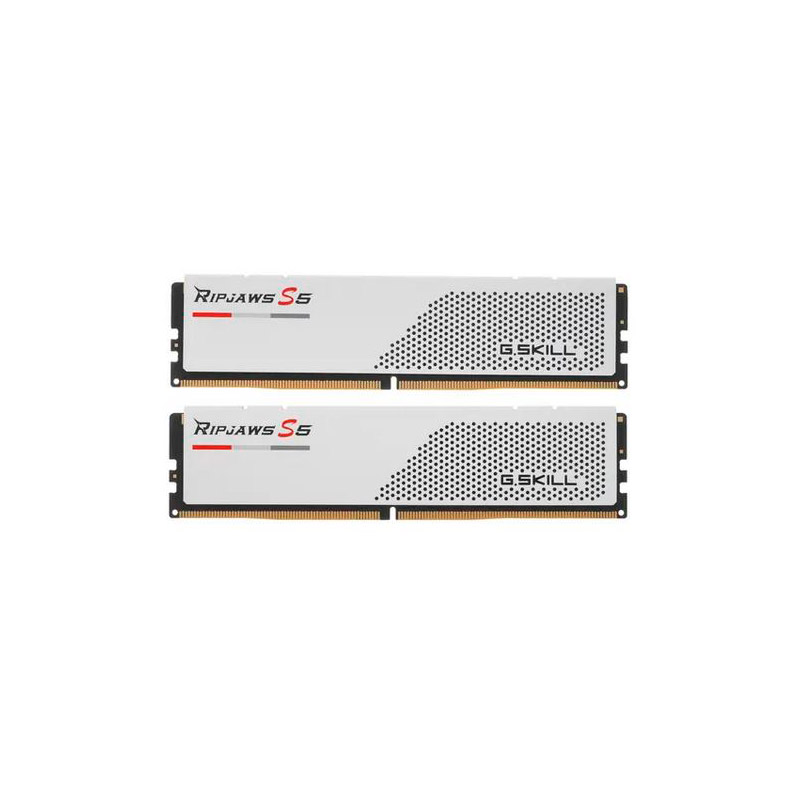 Модуль памяти G.Skill Ripjaws S5 DDR5 DIMM 6000MHz PC-48000 CL32 - 32Gb Kit (2x16Gb) White F5-6000J3238F16GX2-RS5W модуль памяти kingston fury renegade rgb ddr5 dimm 6000mhz pc5 48000 cl32 32gb kf560c32rsa 32