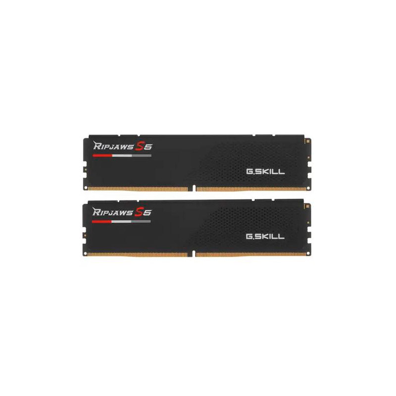 Модуль памяти G.Skill Ripjaws S5 DDR5 DIMM 6000MHz PC-48000 CL30 - 32Gb Kit (2x16Gb) Black F5-6000J3040F16GX2-RS5K модуль памяти g skill ripjaws s5 ddr5 dimm 6000mhz pc 48000 cl32 32gb kit 2x16gb white f5 6000j3238f16gx2 rs5w