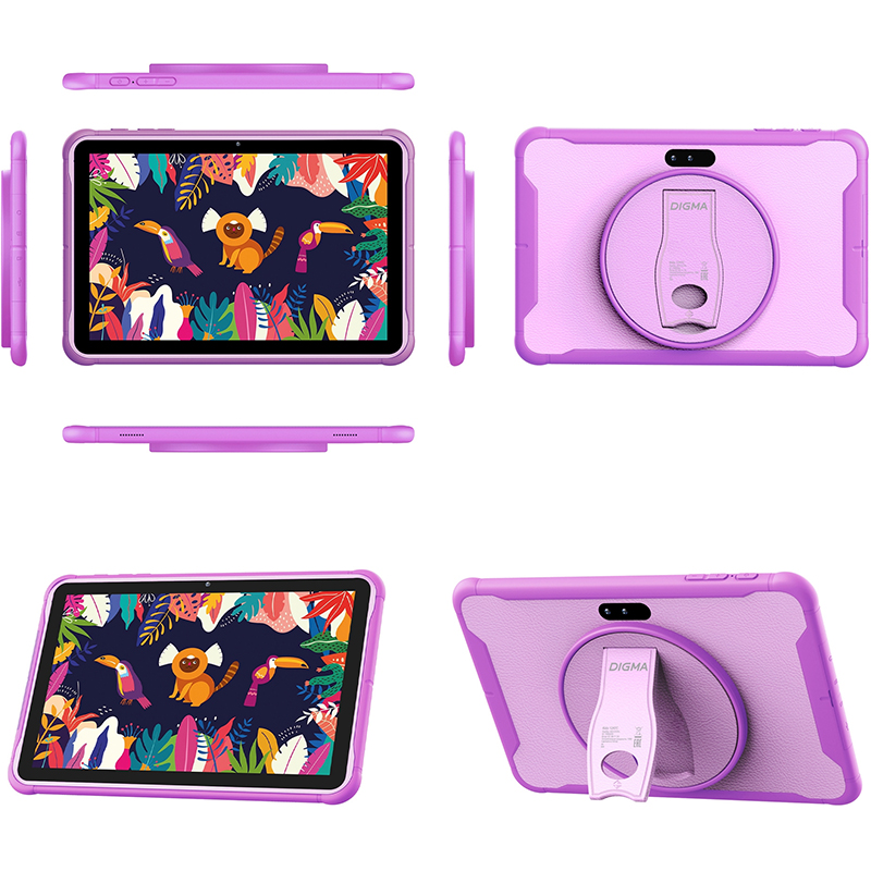 фото Планшет digma kids 1247c purple (unisoc t310 2.0ghz/4096mb/64gb/4g/gps/wi-fi/bluetooth/cam/10.1/1280x800/android)