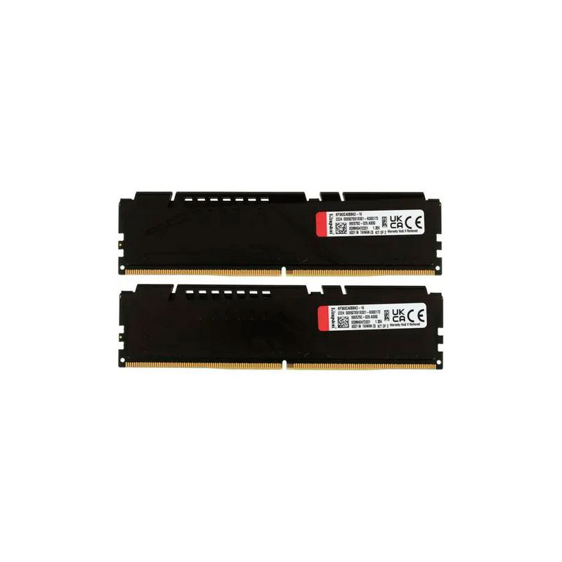 фото Модуль памяти kingston fury beast black ddr5 dimm 6000mhz pc48000 cl40 - 16gb kit (2x8gb) kf560c40bbk2-16