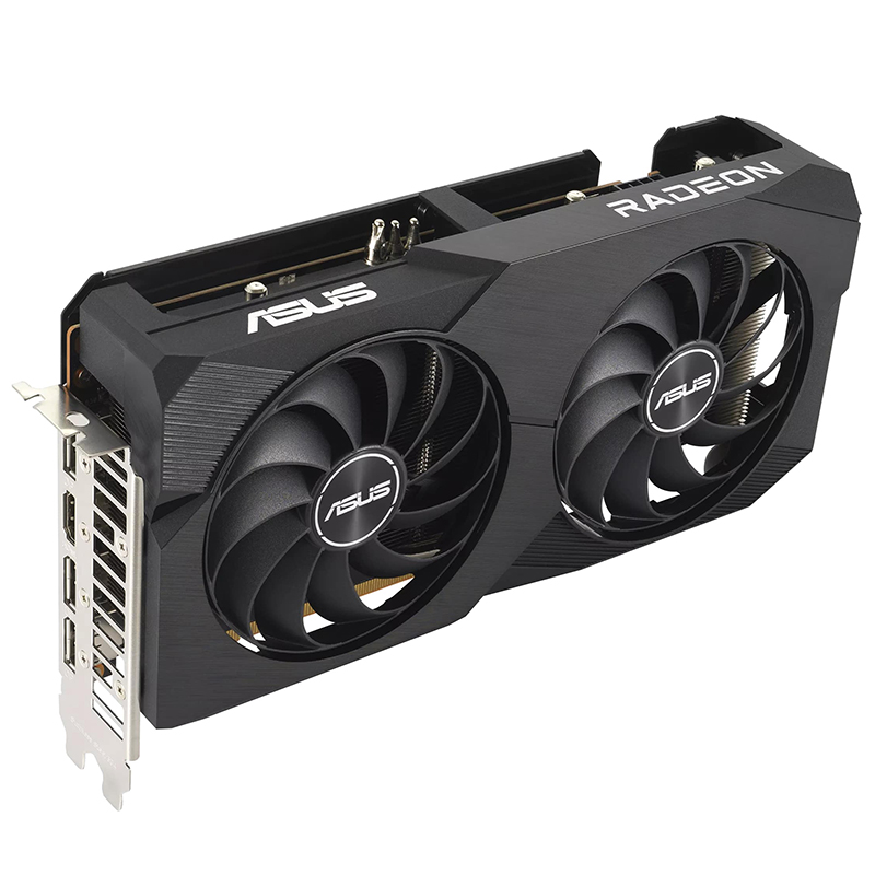 фото Видеокарта asus dual radeon rx 6600 v2 8gb 2044mhz pci-e 4.0 8192mb 14000mhz 128-bit 3xdp hdmi dual-rx6600-8g-v2