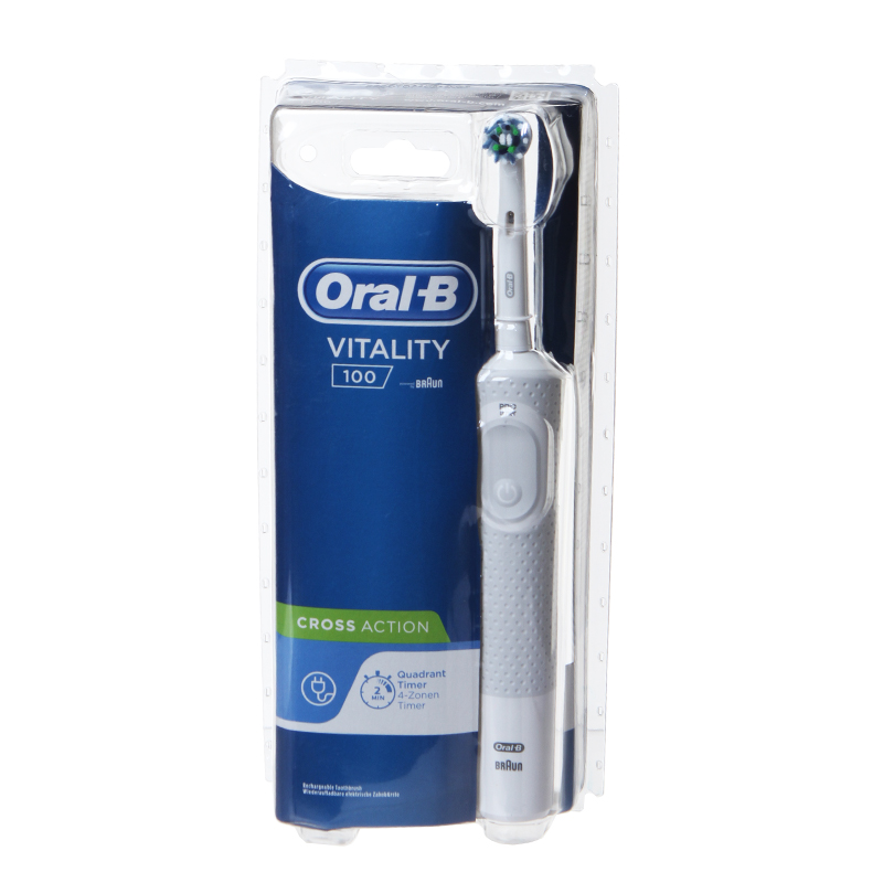 Зубная электрощетка Braun Oral-B Vitality D100.413.1 White зубная электрощетка braun oral b kids spider man d100 413 2k
