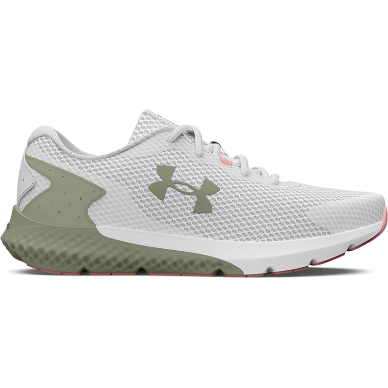 Кроссовки Under Armour UA W Charged Rogue 3-WHT р.37.5 RU White-Green 3024888-102
