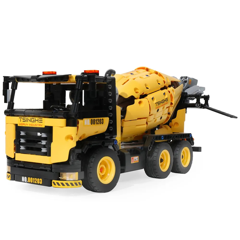 Конструктор Onebot Engineering Mixer Truck 960 дет. OBJBC58AI simulation of inertial engineering truck cement dump truck mixer truck sanitation truck toy model