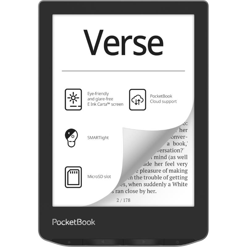 Электронная книга PocketBook 629 Verse WW Grey PB629-M-WW фгос до мой букварь книга для обучения дошкольников чтению нищева н в