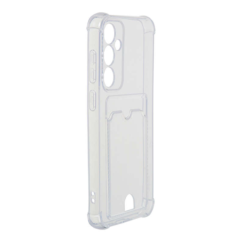 фото Чехол zibelino для samsung galaxy s23 fe 5g silicone card holder защита камеры transparent zsch-sam-s23fe-cam-trn