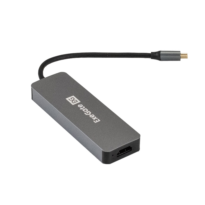 Док-станция ExeGate DUB-31C/PD/H USB Type-C - 3xUSB3.0+PD 60W+HDMI Grey EX293984RUS