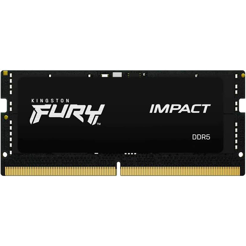 фото Модуль памяти kingston fury impact black ddr5 so-dimm 6400mhz pc-48000 cl38 - 32gb (2х16gb) kf564s38ibk2-32