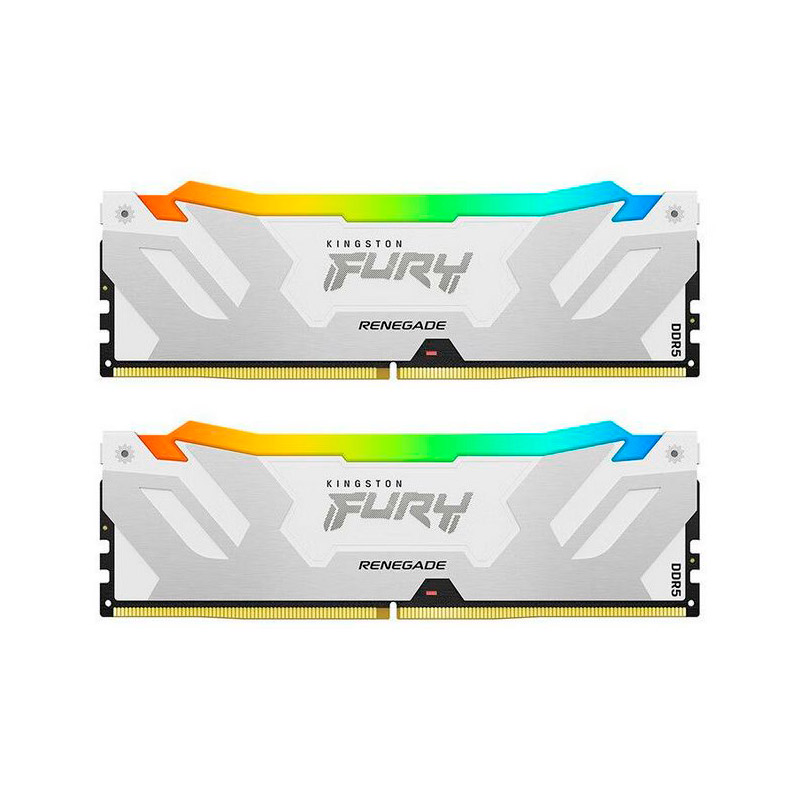 фото Модуль памяти kingston fury renegade white rgb ddr5 dimm 6800mhz pc-54400 cl36 - 32gb (2х16gb) kf568c36rwak2-32