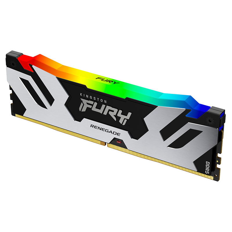 Модуль памяти Kingston Fury Renegade Silver RGB DDR5 DIMM 6800MHz PC-54400 CL36 - 16Gb KF568C36RSA-16 модуль памяти kingston fury renegade silver rgb ddr5 dimm 6800mhz pc 54400 cl36 16gb kf568c36rsa 16