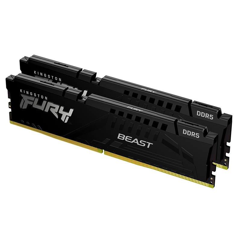 Модуль памяти Kingston Fury Beast Black EXPO DDR5 DIMM 5600MHz PC-44800 CL36 - 64Gb (2х32Gb) KF556C36BBEK2-64 оперативная память kingston fury beast ddr4 16gb 3200mhz black kf432c16bb 16