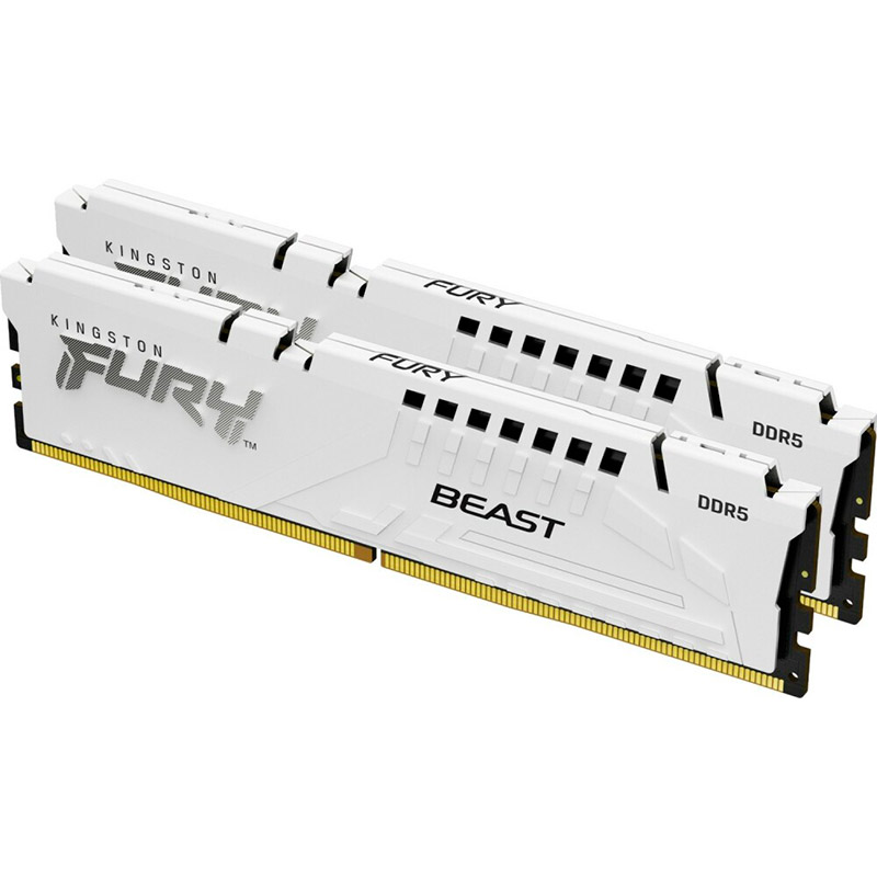 

Модуль памяти Kingston Fury Beast White EXPO DDR5 DIMM 6000MHz PC-48000 CL36 - 32Gb (2х16Gb) KF560C36BWEK2-32, Fury Beast White EXPO KF560C36BWEK2-32