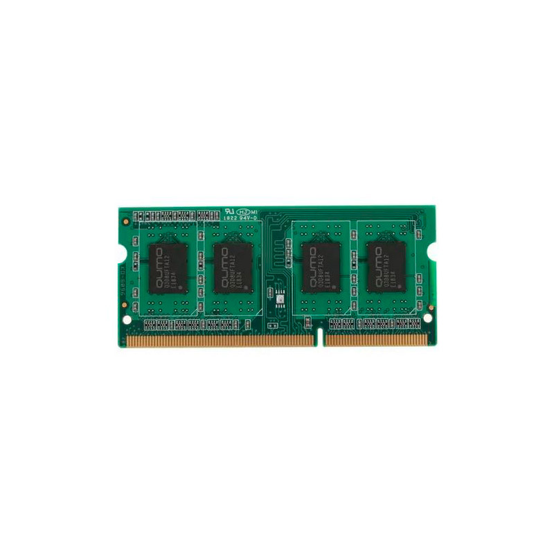 Модуль памяти Qumo DDR3 SO-DIMM 1600MHz PC3-12800 CL11 - 2Gb QUM3S-2G1600T11L память ddr3 patriot 4gb 1600mhz psd34g160081 rtl pc3 12800 cl11 dimm 240 pin 1 5в psd34g160081