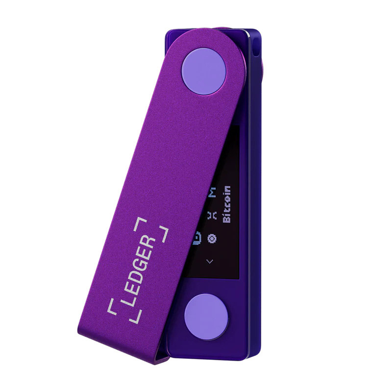 Аппаратный криптокошелек Ledger Nano X Purple Amethyst кошелек для криптовалют ledger nano x cosmic purple cr 130