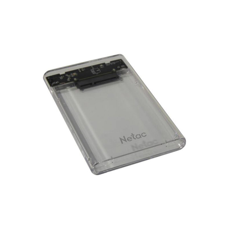 фото Внешний корпус netac wh11 для hdd/ssd 2.5 usb 3.0 - type-a - type-b transparent nt07wh11-30b0