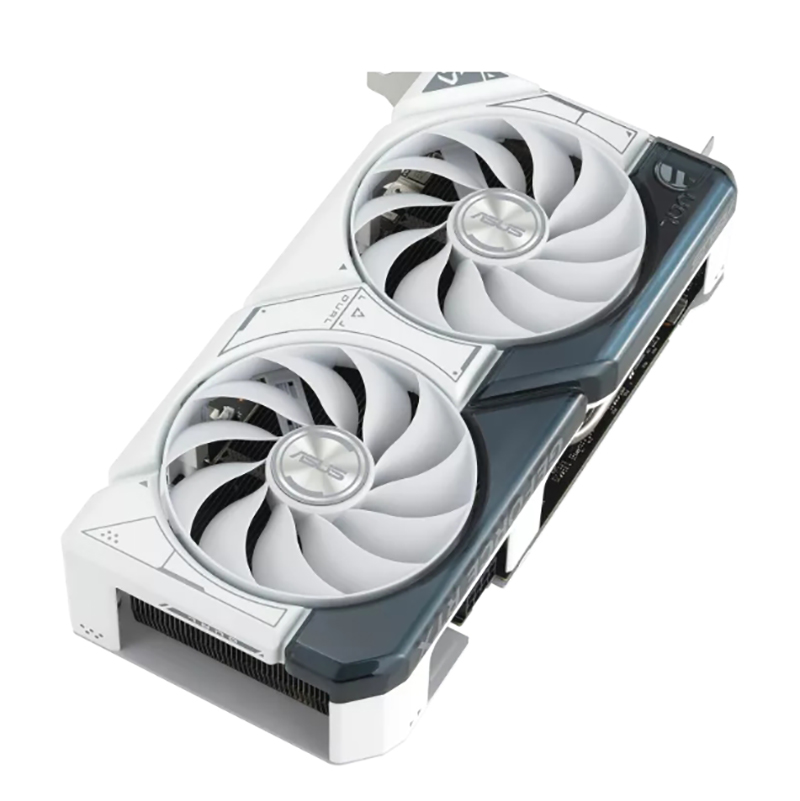 фото Видеокарта asus geforce rtx 4060 ti 8gb white 2595mhz pci-e 4.0 8192mb 18000mhz 128 bit hdmi 3xdp dual-rtx4060ti-o8g-white / 90yv0j42-m0na00