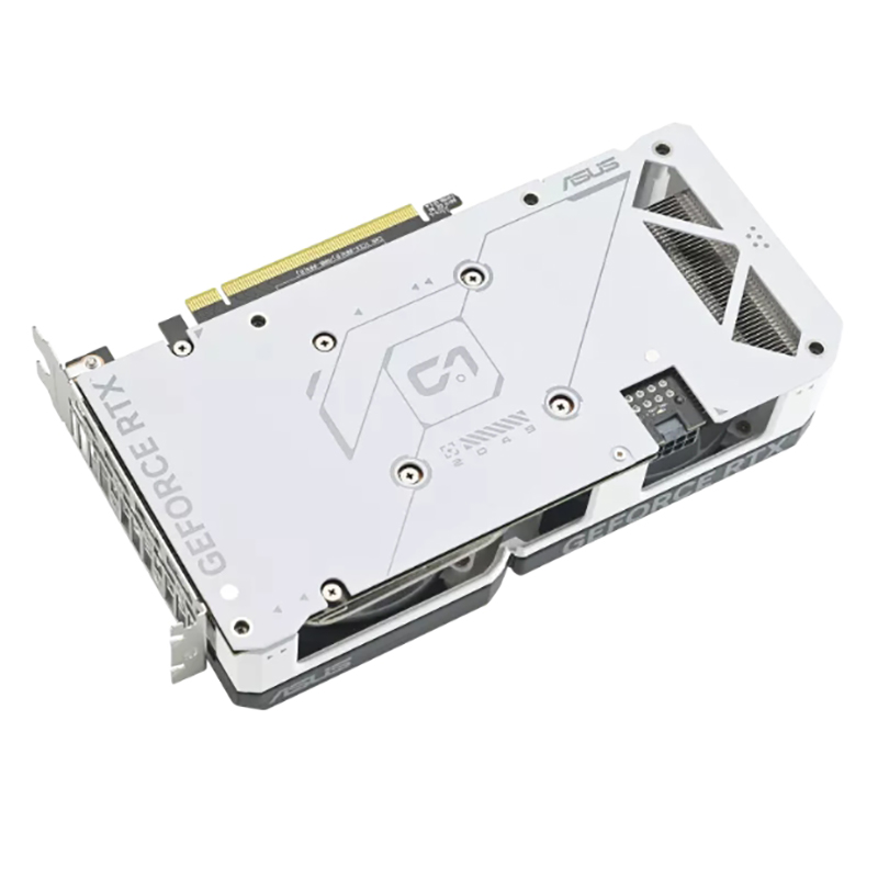 фото Видеокарта asus geforce rtx 4060 ti 8gb white 2595mhz pci-e 4.0 8192mb 18000mhz 128 bit hdmi 3xdp dual-rtx4060ti-o8g-white / 90yv0j42-m0na00