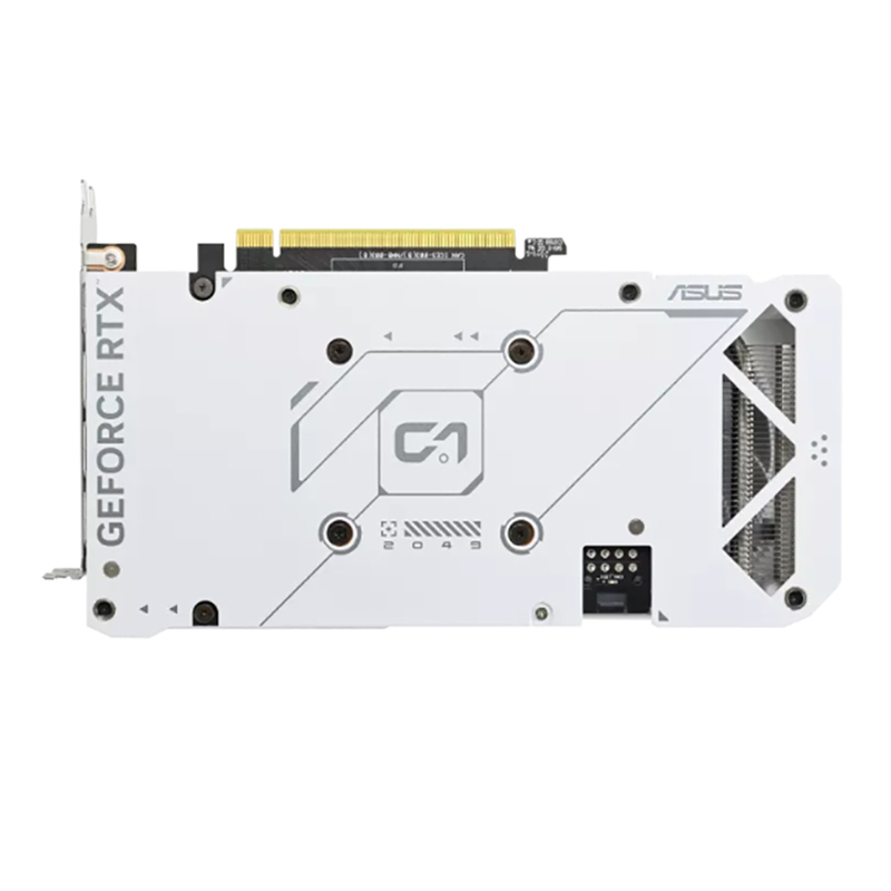 фото Видеокарта asus geforce rtx 4060 ti 8gb white 2595mhz pci-e 4.0 8192mb 18000mhz 128 bit hdmi 3xdp dual-rtx4060ti-o8g-white / 90yv0j42-m0na00