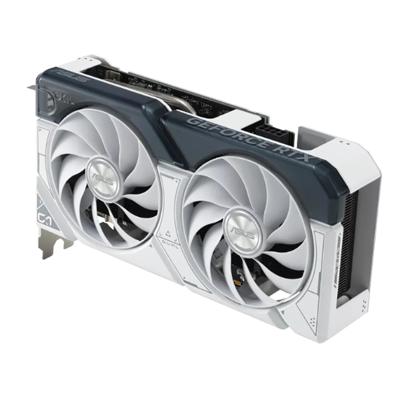 фото Видеокарта asus geforce rtx 4060 ti 8gb white 2595mhz pci-e 4.0 8192mb 18000mhz 128 bit hdmi 3xdp dual-rtx4060ti-o8g-white / 90yv0j42-m0na00